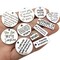 30 Pieces Inspiration Words Charms Craft Supplies Mixed Pendants Beads Charms Pendants for Crafting, Jewelry Findings Making Accessory for DIY Necklace Bracelet (M044)